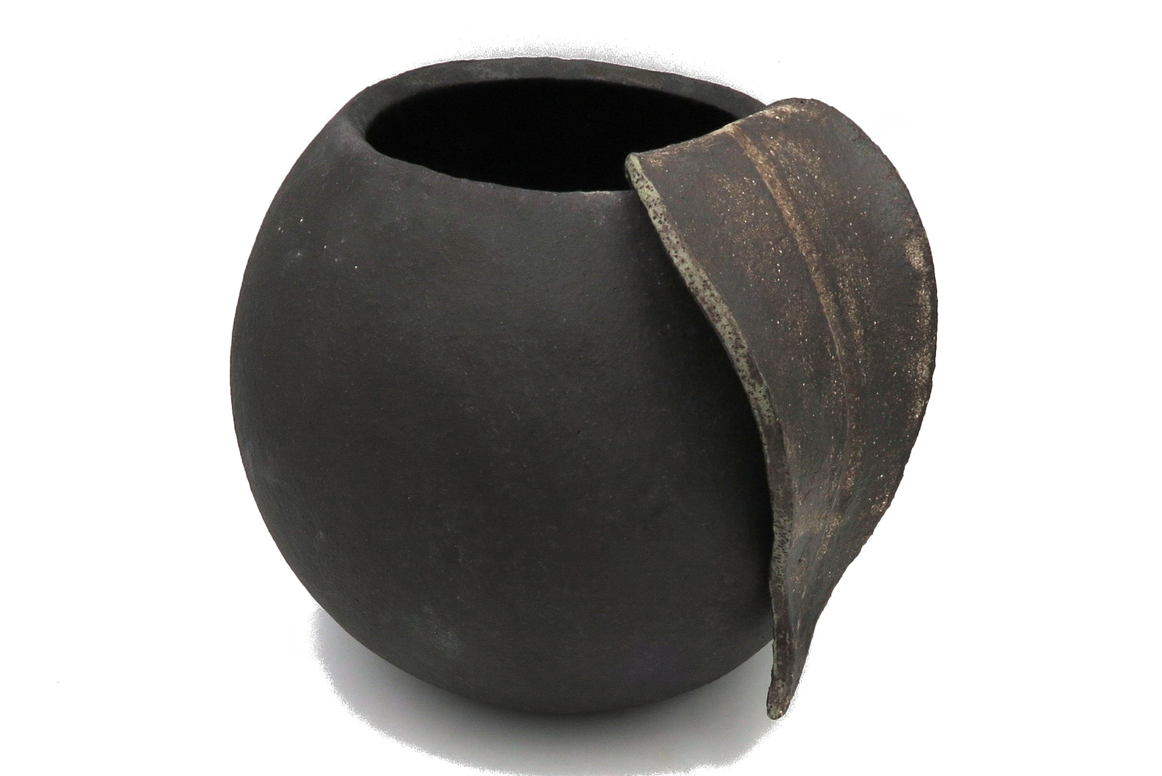 Kugel-Vase mit gebrochener Oberfläche  22 cm