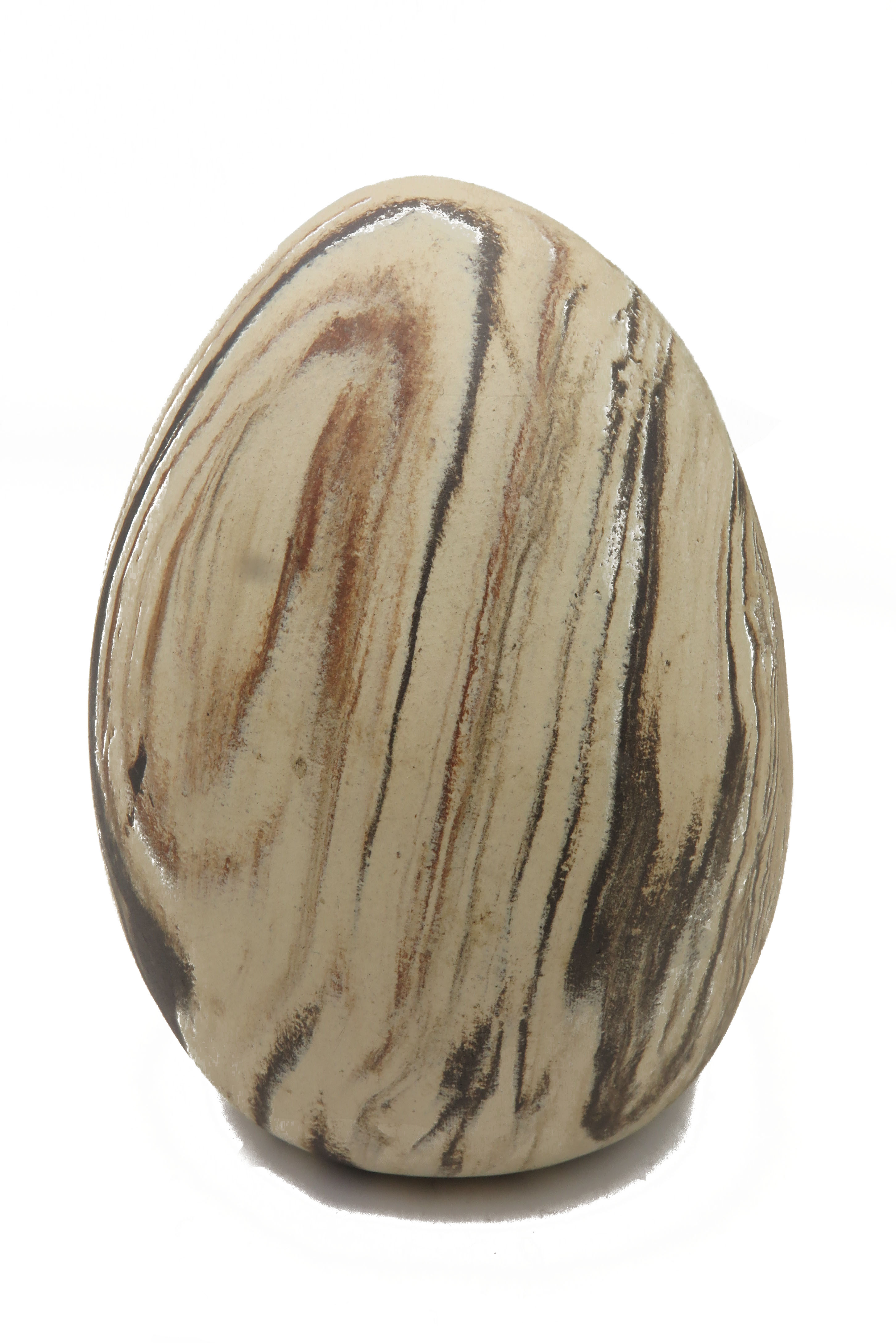  Eier wie aus Stein gehauen/ L 17 cm