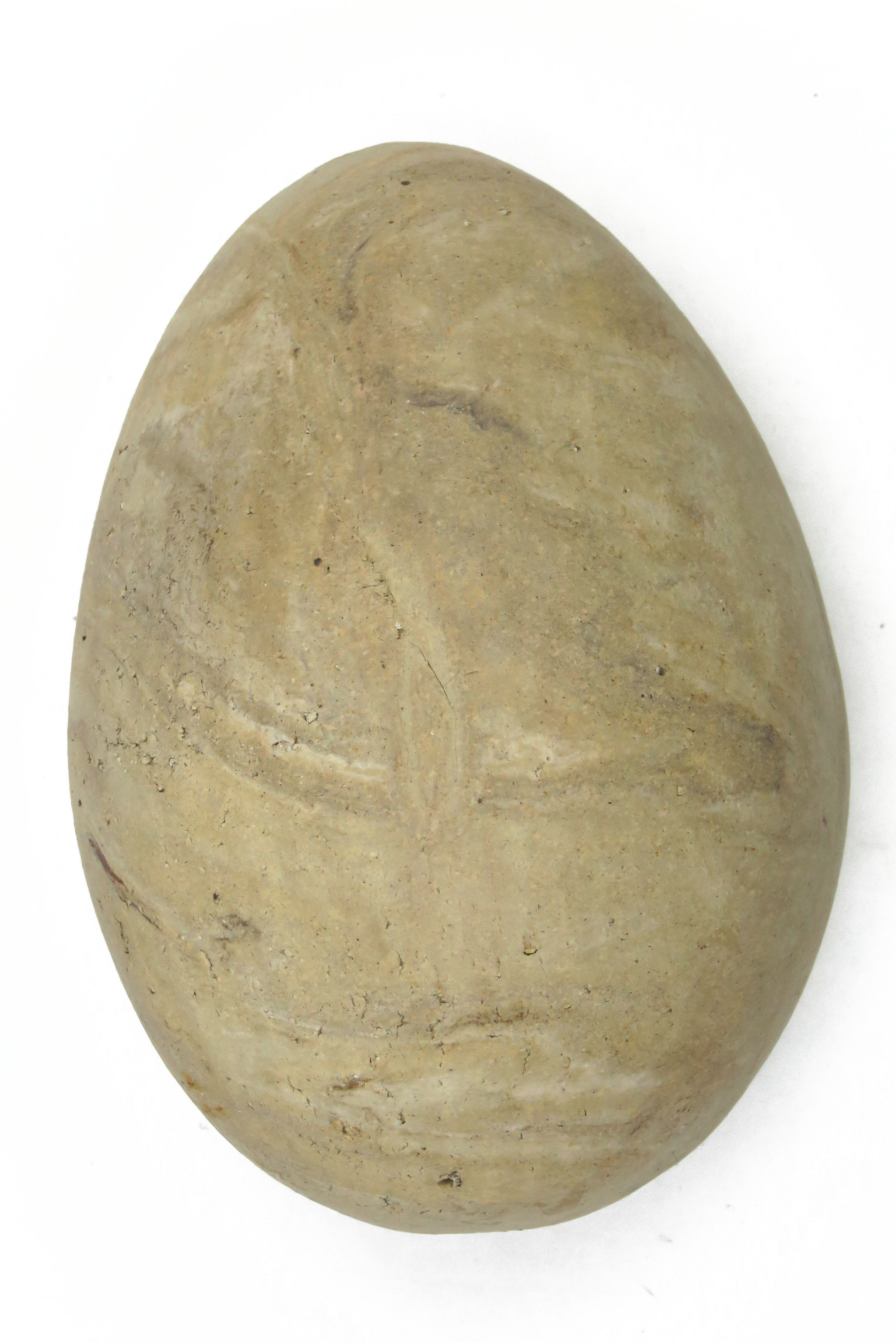  Eier aus Naturton marmoriert/ M 14 cm