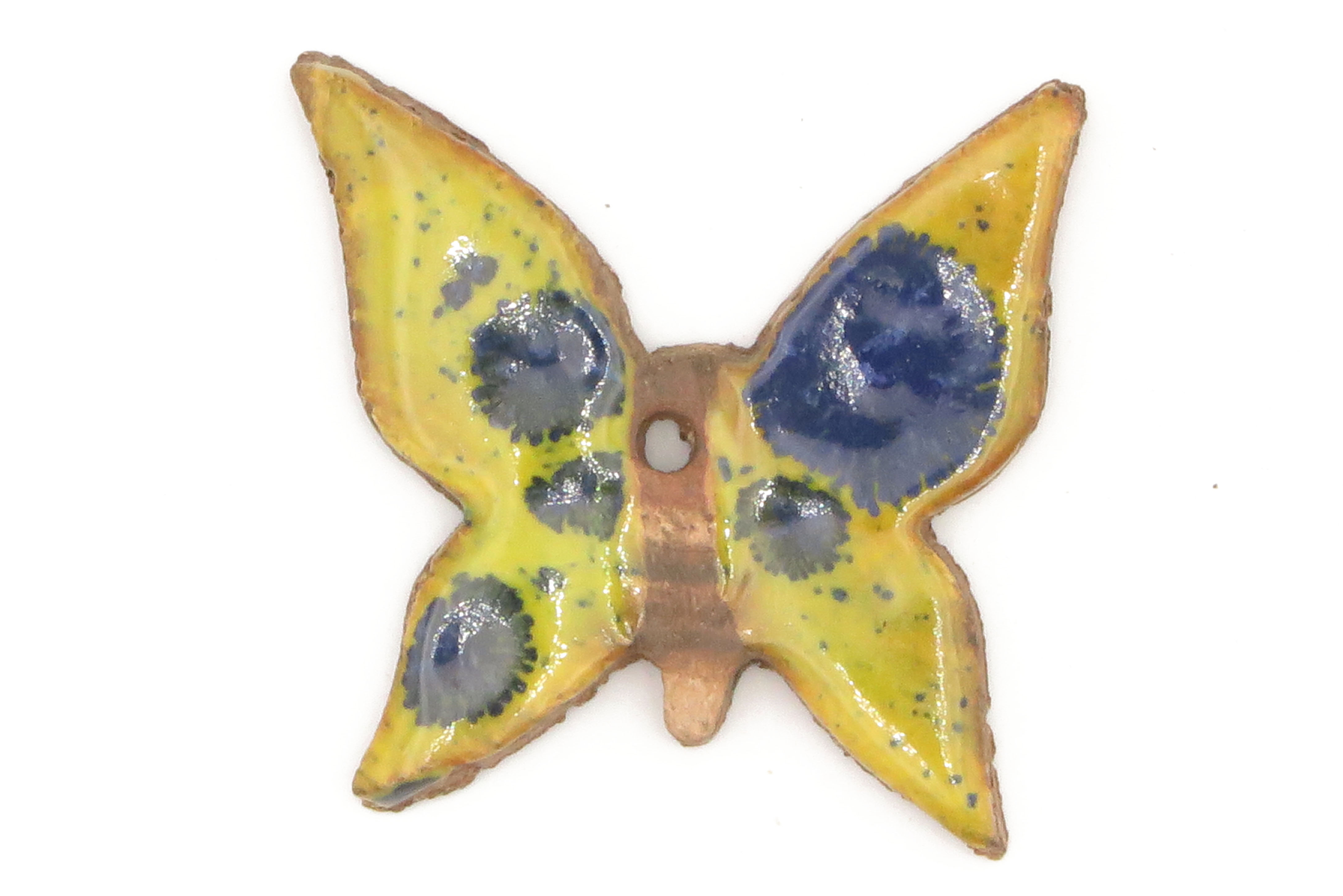 Schmetterling Geschenk Anhänger gelb-effekt/M  4cm