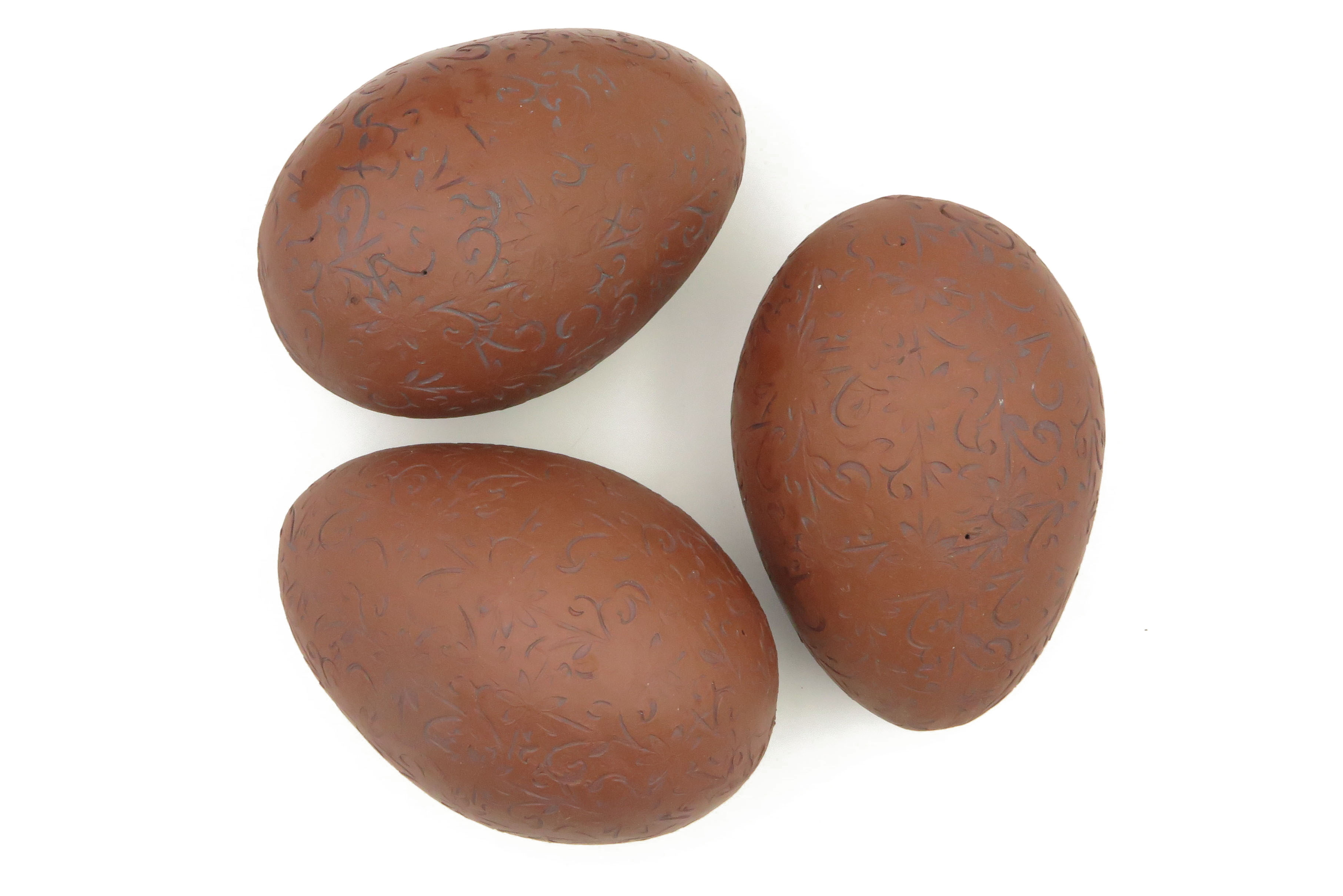 Nostalgie - Eier mit geprägter Musterung/ L 15 cm