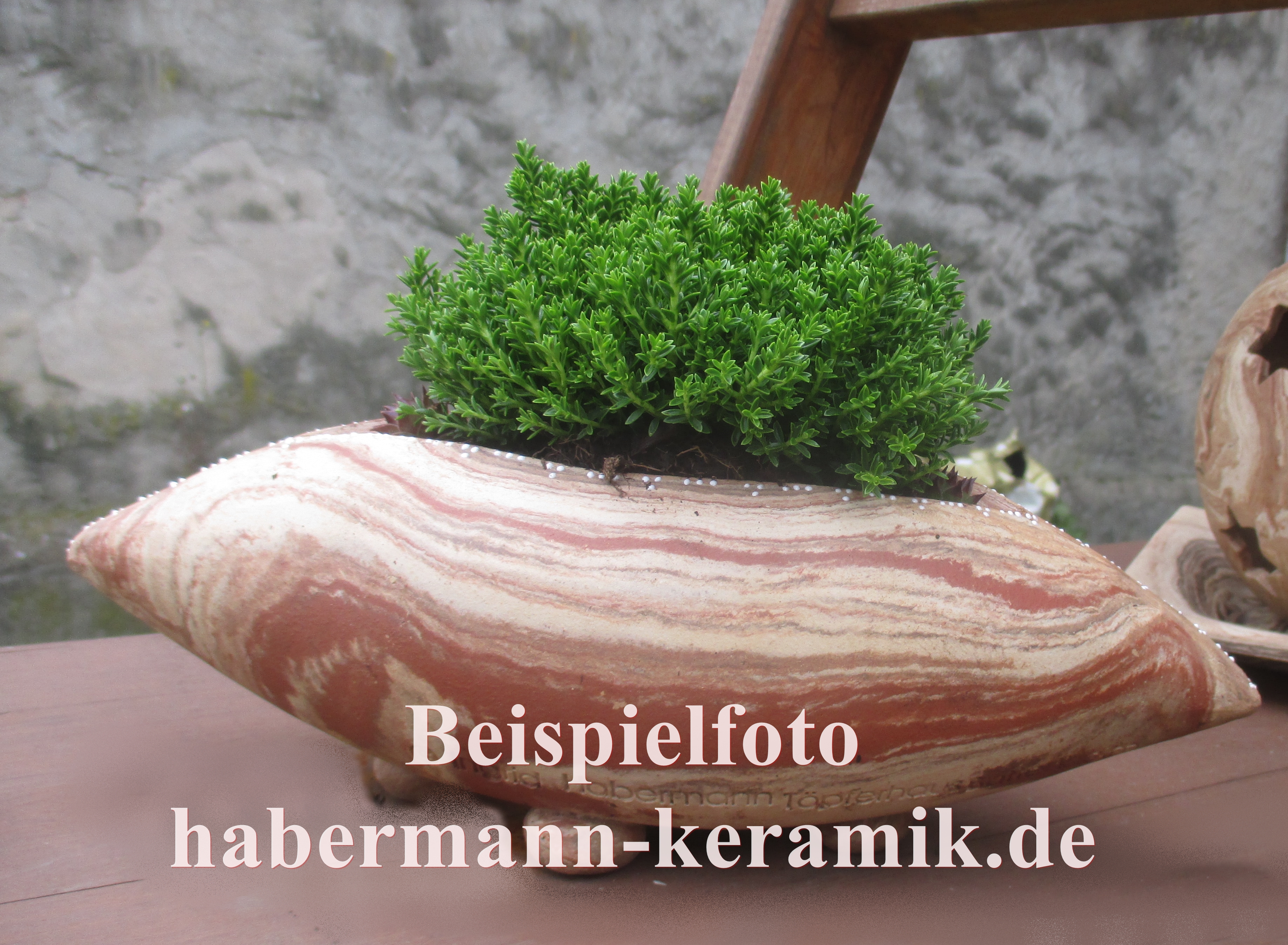 Premium-Keramik märchenhaftes Pflanzgefäß/  37cm