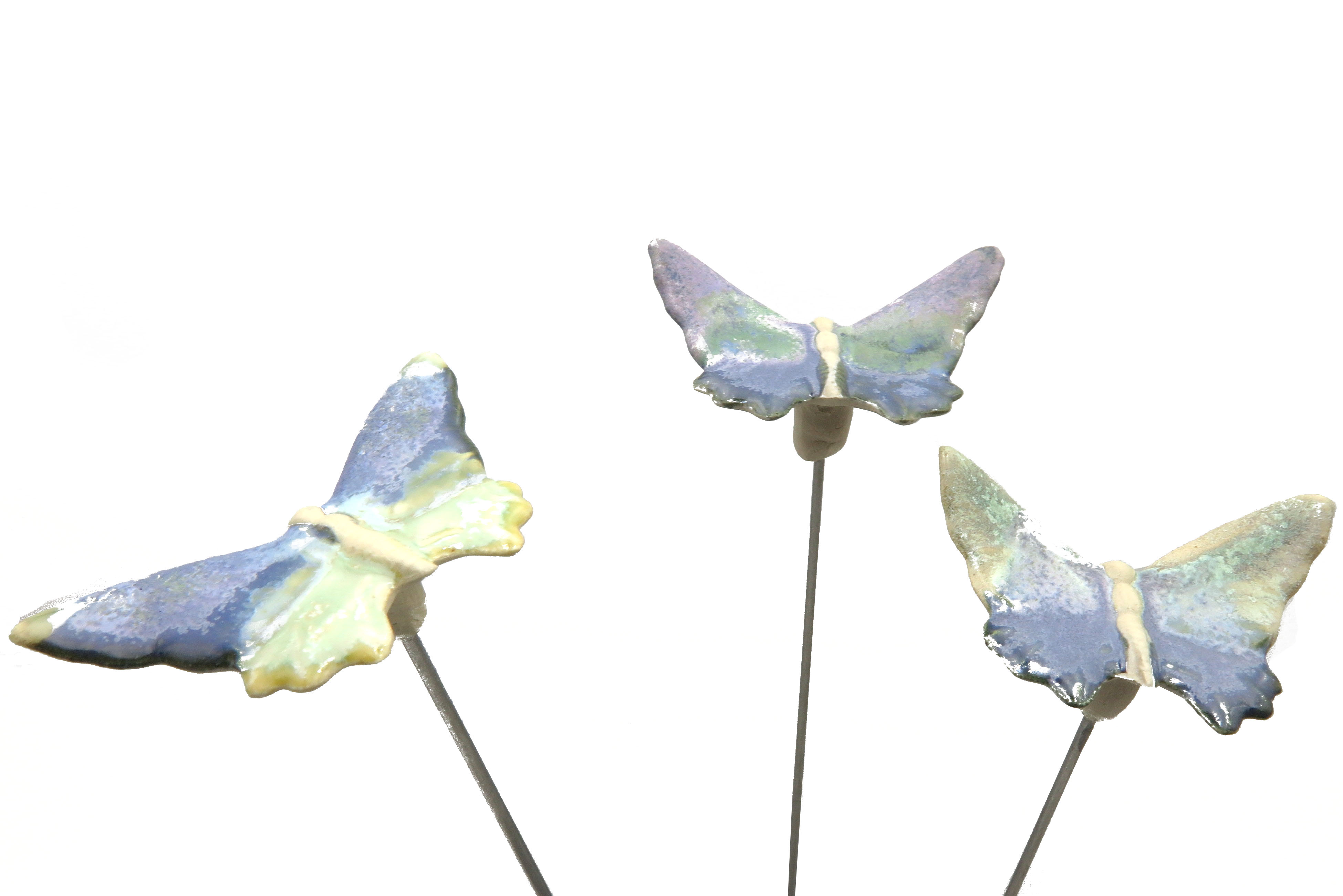 Steck- Schmetterling Lila-Blau / 5 cm