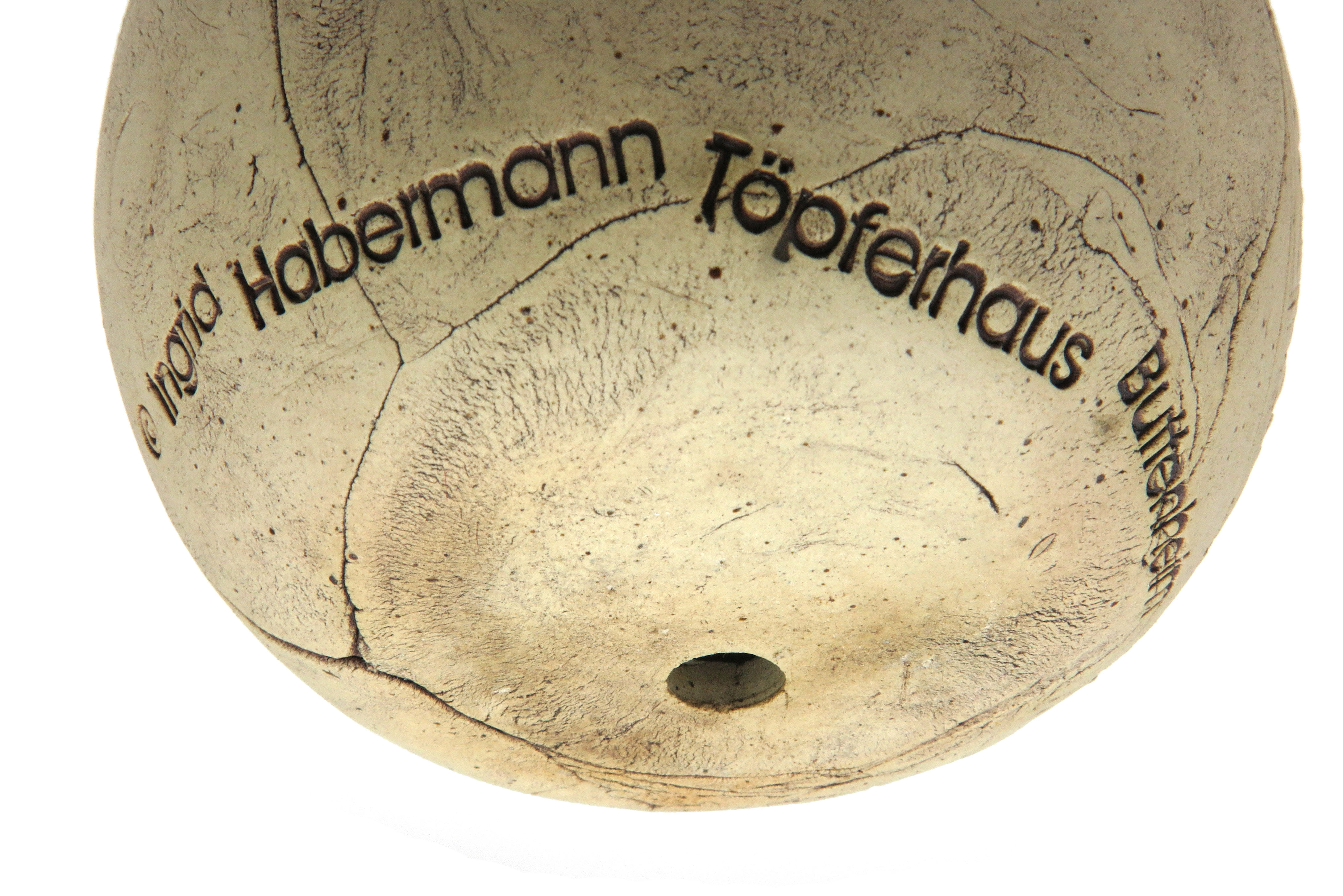 Premium-Keramik Übertopf Pflanzgefäß mit Glückskäfern/ M 16cm