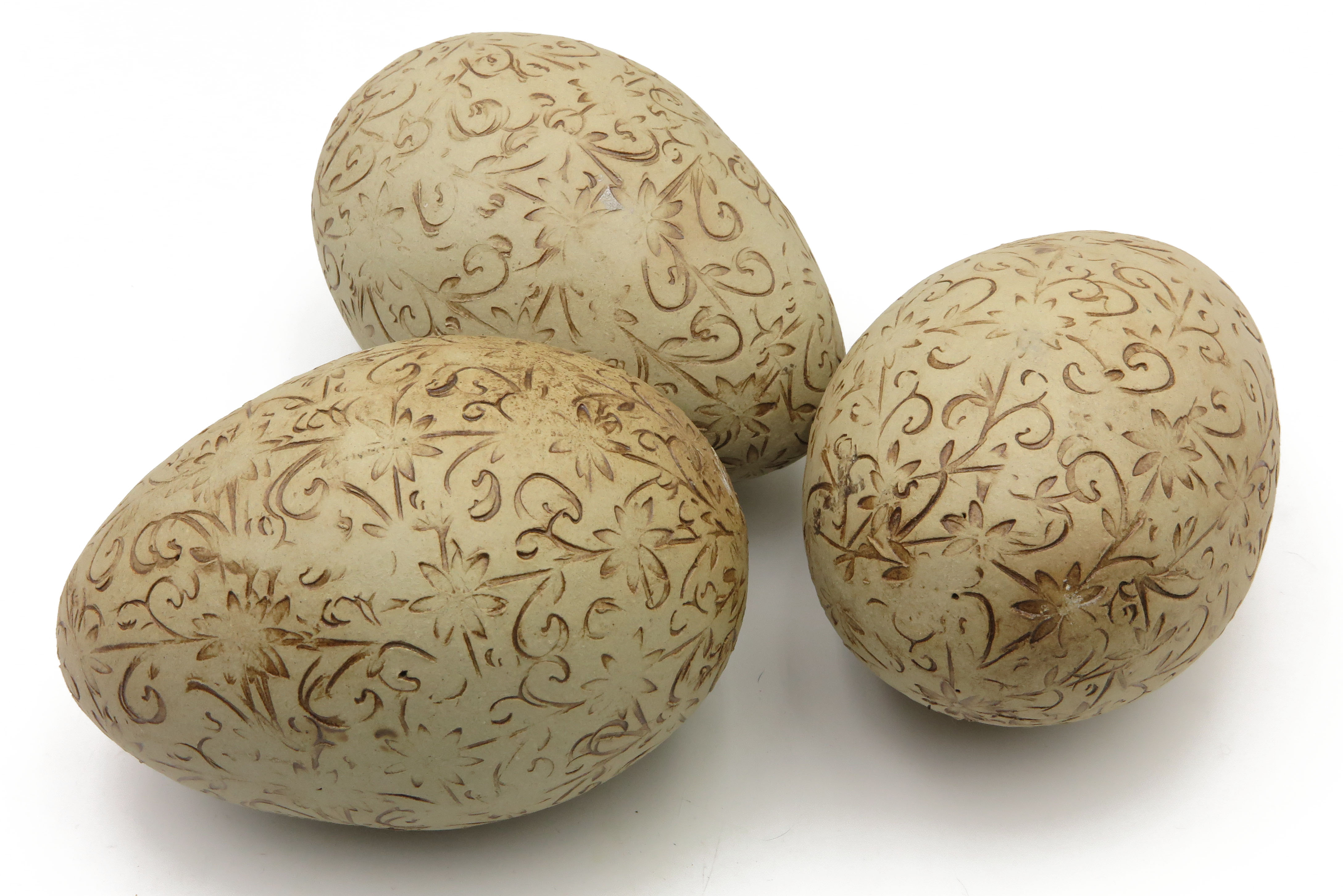 Nostalgie - Eier mit geprägter Musterung/ M 15 cm
