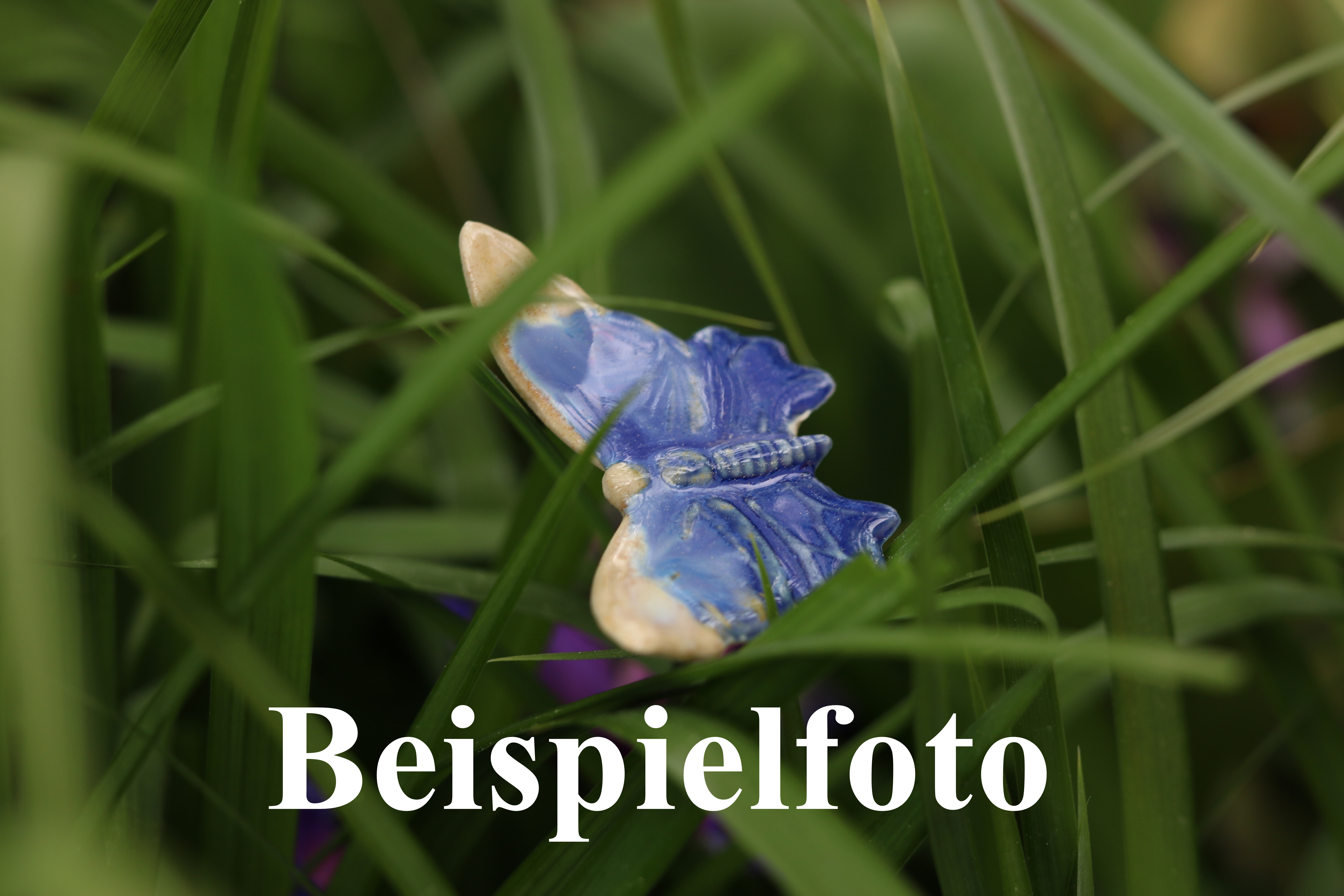 Steck- Schmetterling Lila-Blau / 5 cm