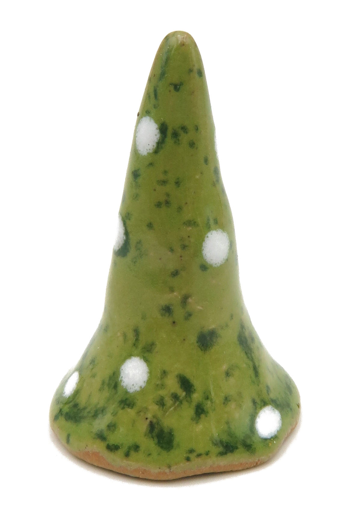 Pilzhut Kiwi gesprenkelt grün/ S 4cm